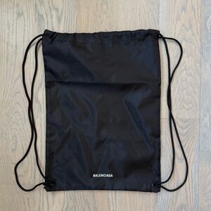 Balenciaga nylon, drawstring bag, shoe bag
